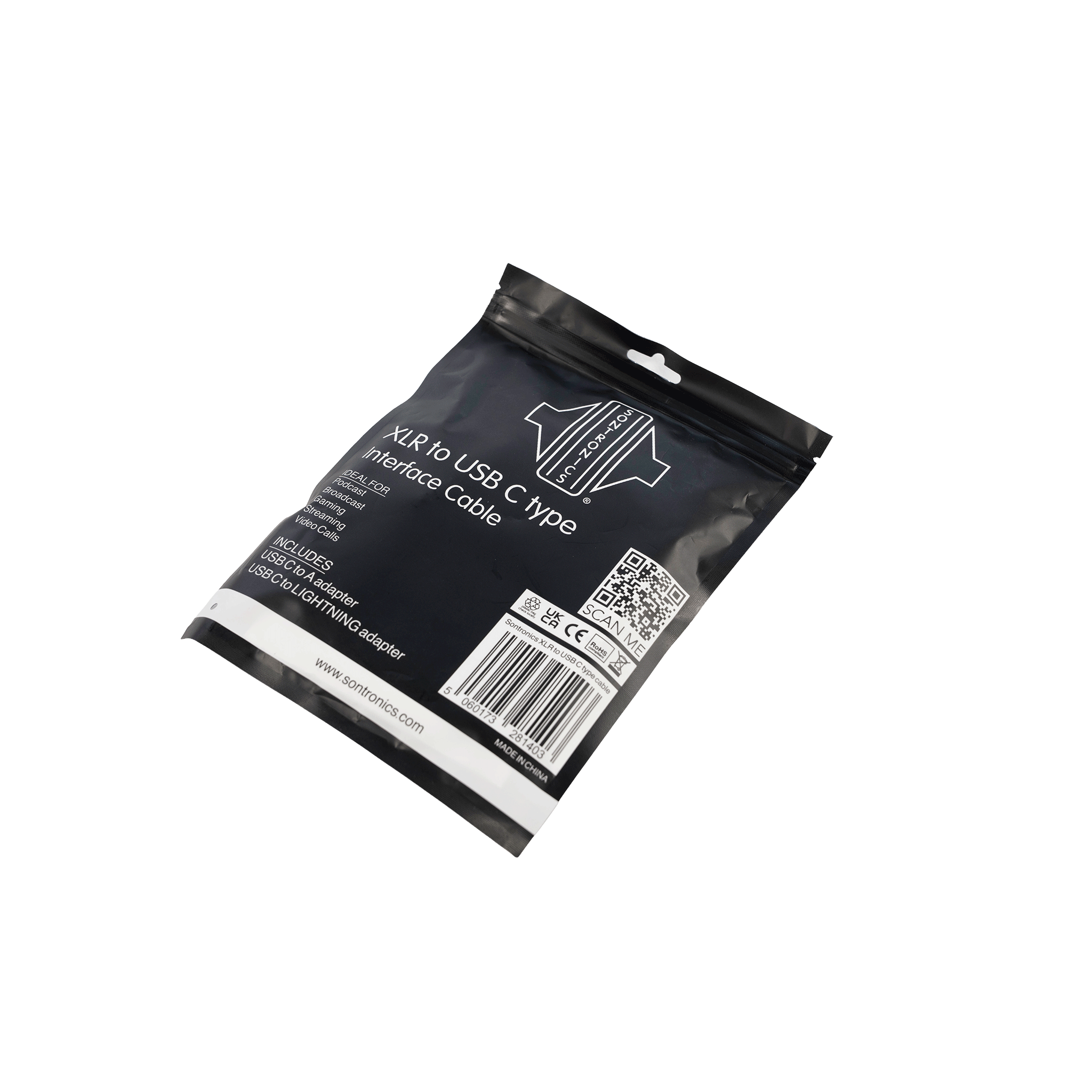 SONTRONICS  XLR to USB C ケーブル　【Sontronics XLR to USB-C Type Cable】