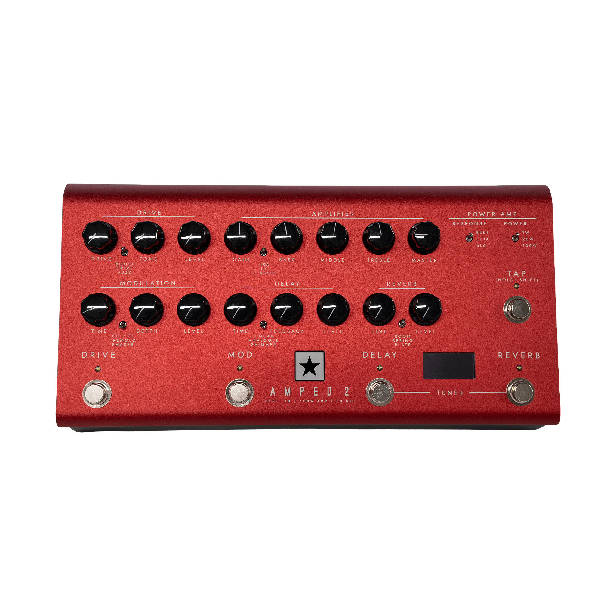 Blackstar 100Wアンプ＋FXをコンパクトなペダルに凝縮！【DEPT. 10 AMPED 2】