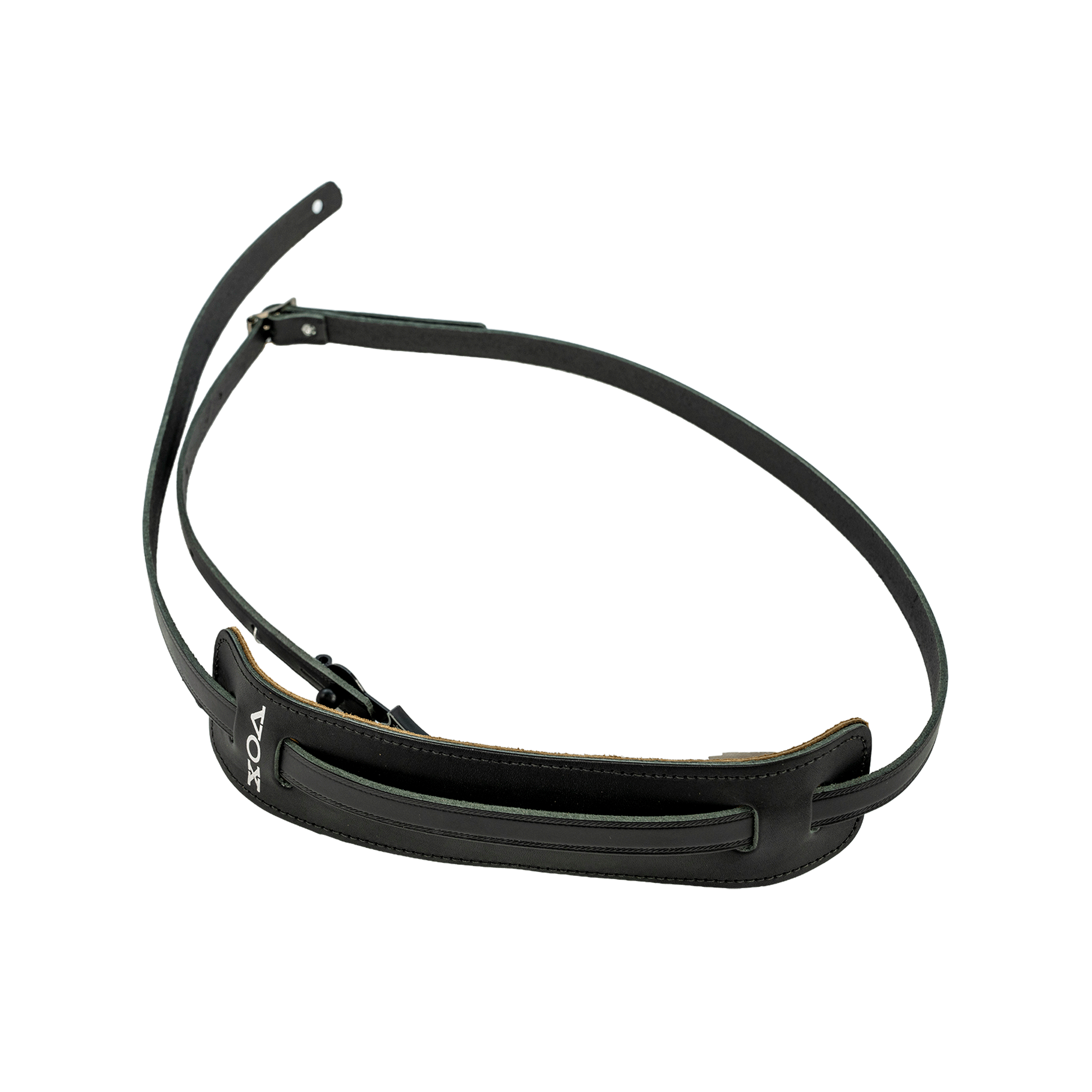 VOX 細身のスタイルがとてもオシャレ！本皮だから強度も安心！【VOX STRAP BLACK】
