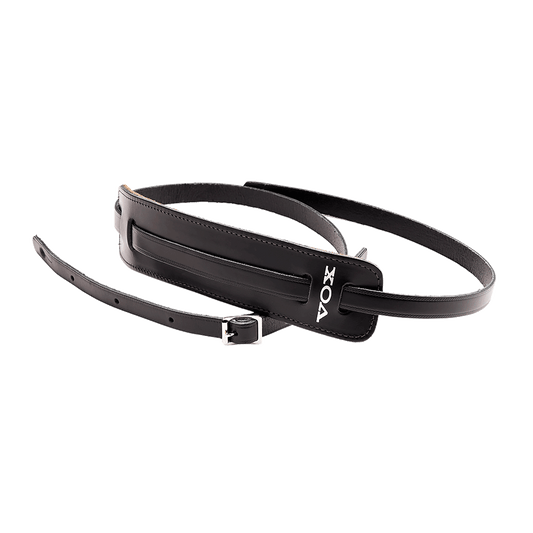 VOX 細身のスタイルがとてもオシャレ！本皮だから強度も安心！【VOX STRAP BLACK】