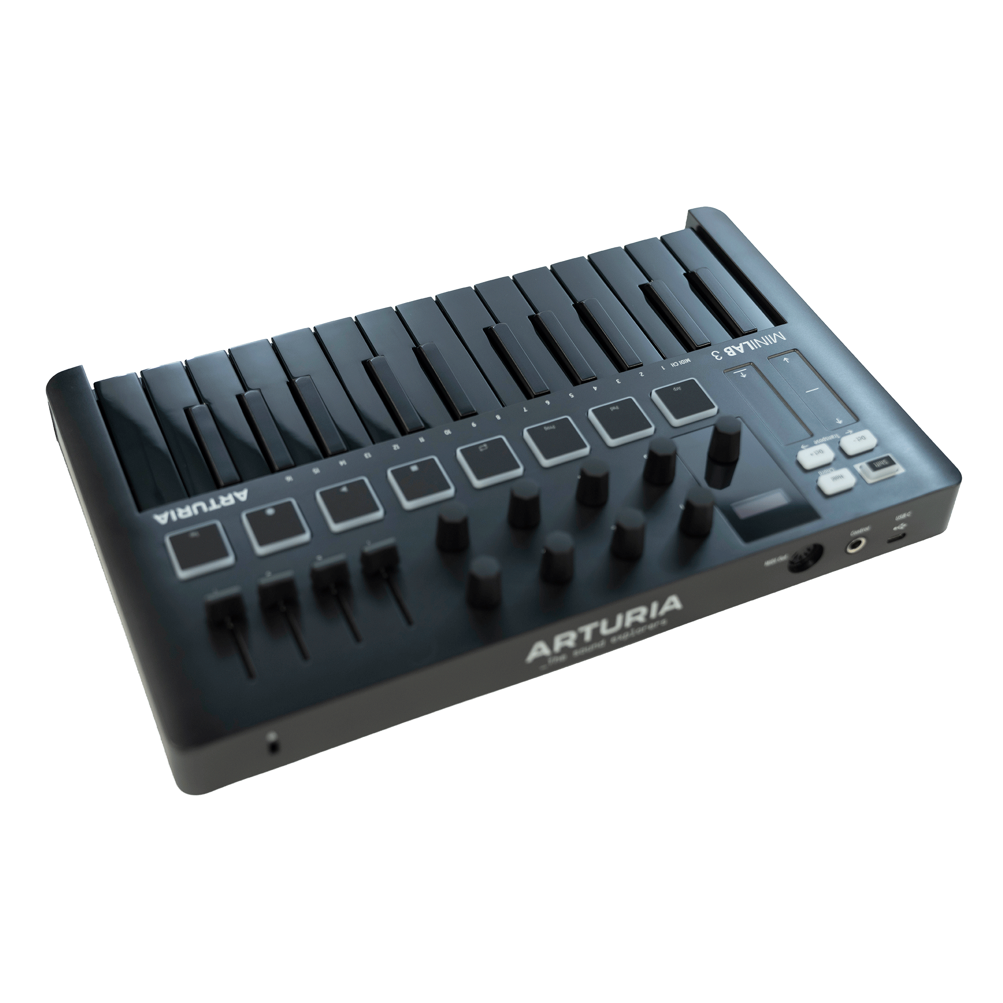 ARTURIA ソフトも充実！DTMに最適！オールインワンMIDIコントローラー【MINILAB 3 DEEP BLACK】 (コピー)