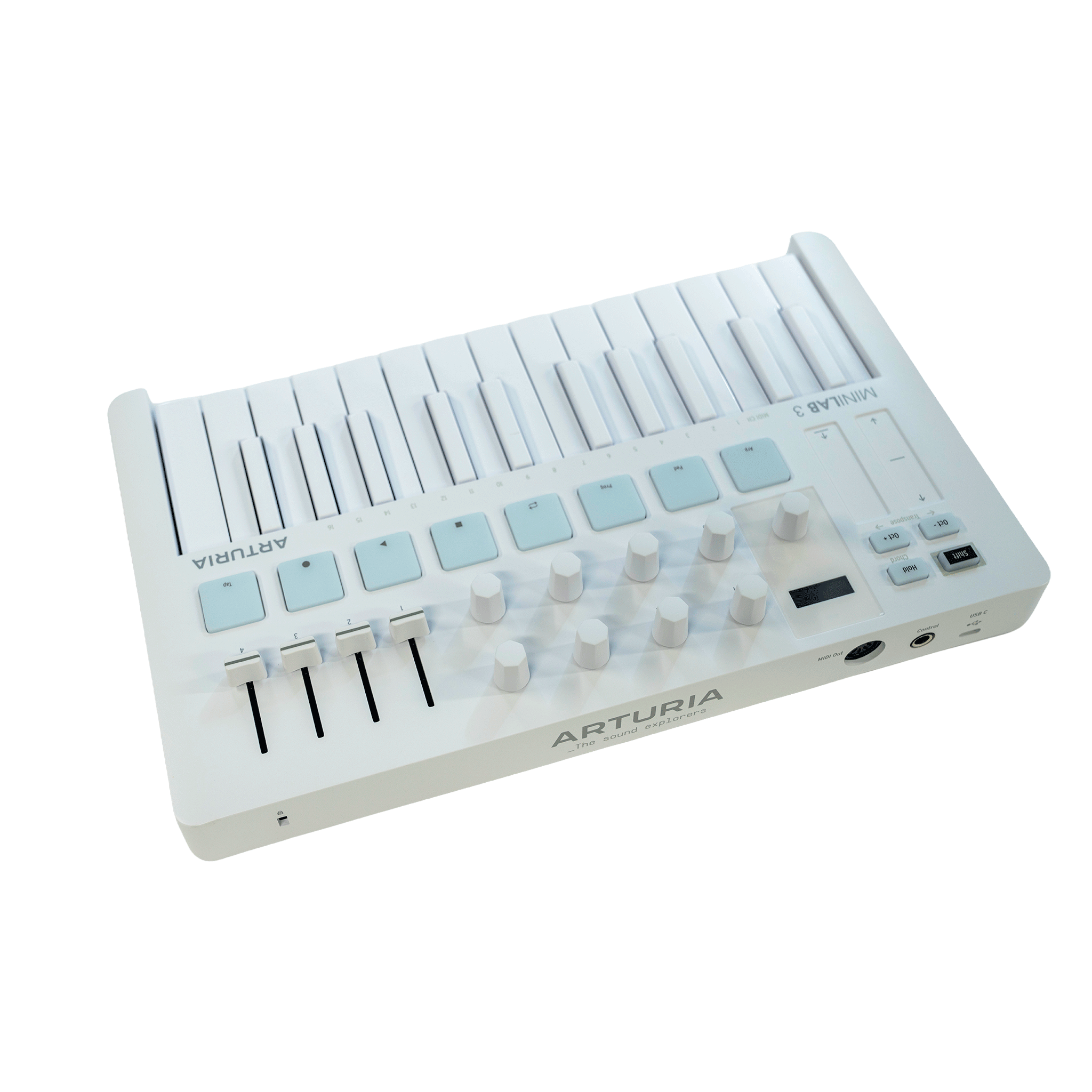 ARTURIA ソフトも充実！DTMに最適！オールインワンMIDIコントローラー【MINILAB 3 ALPINE WHITE】