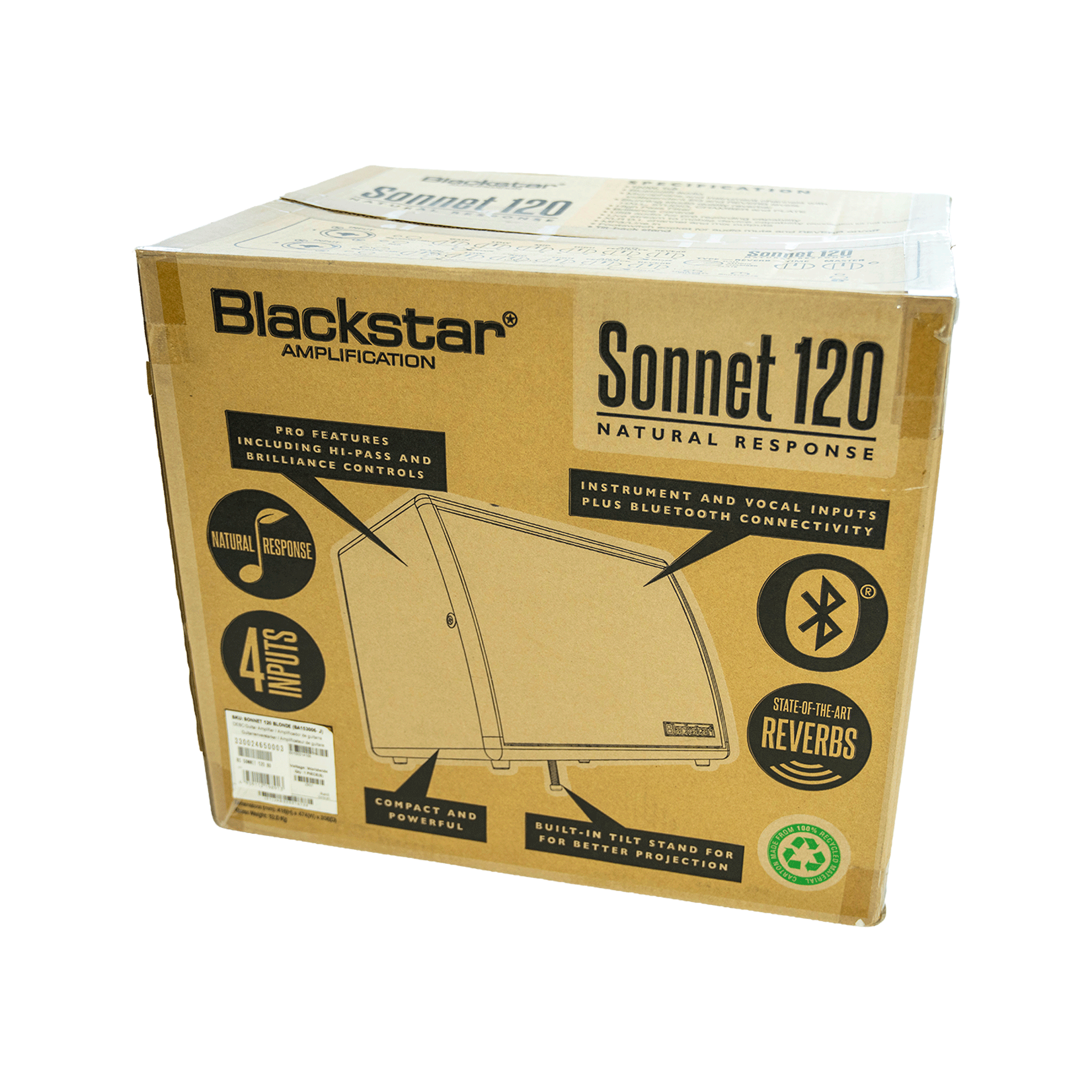 Blackstar 120Wの大音量でライブも練習も最適！アコースティックギター・アンプ【SONNET 120 BD】