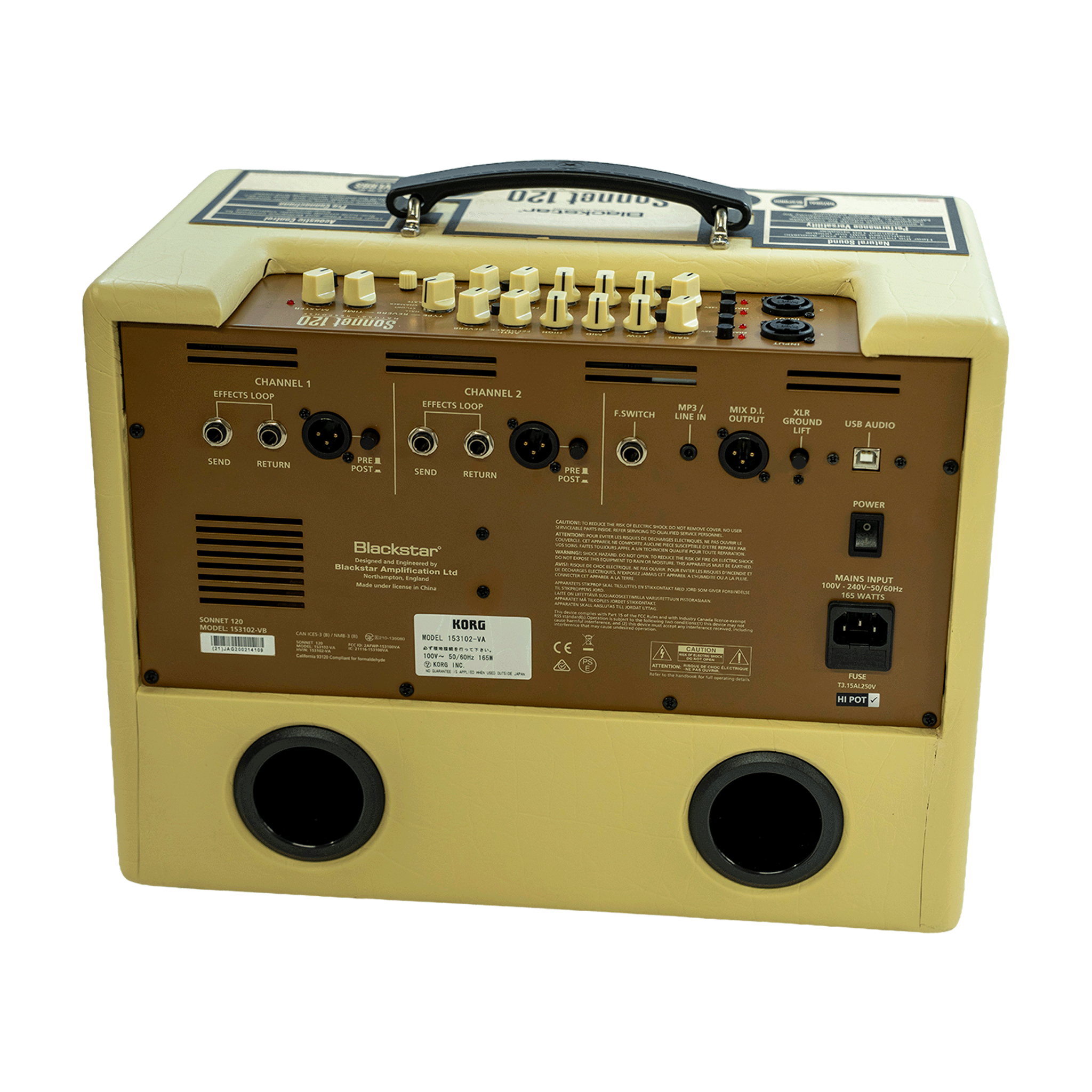 Blackstar 120Wの大音量でライブも練習も最適！アコースティックギター・アンプ【SONNET 120 BD】