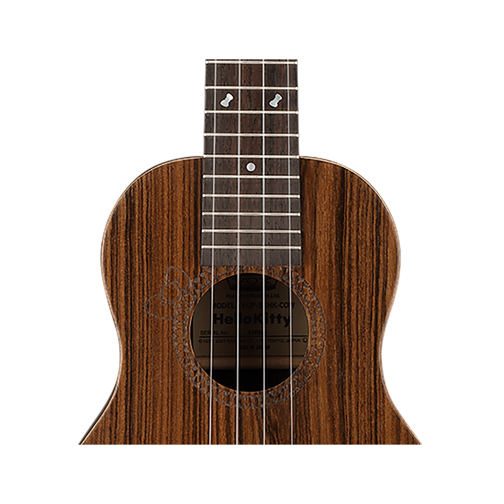 ＃押し弾き タイアップ製品　＊日本製の本格派ウクレレ【VOX VUP-33HK-COW】