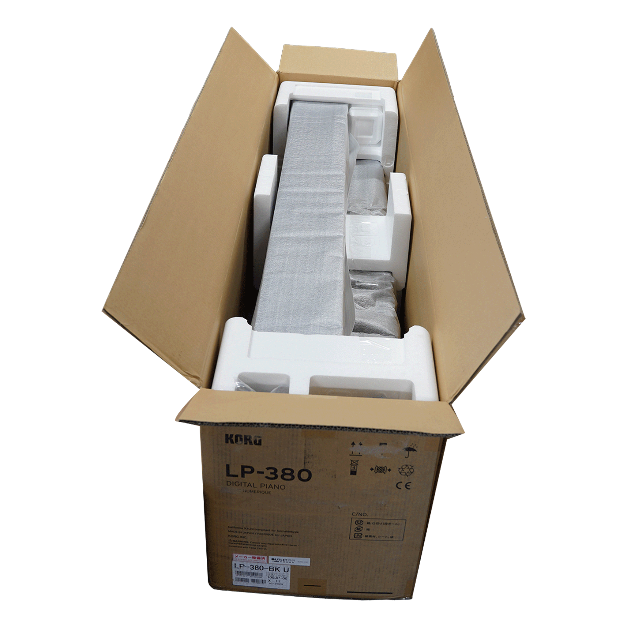 KORG 日本製デジタル・ピアノ【LP-380-BK U】
