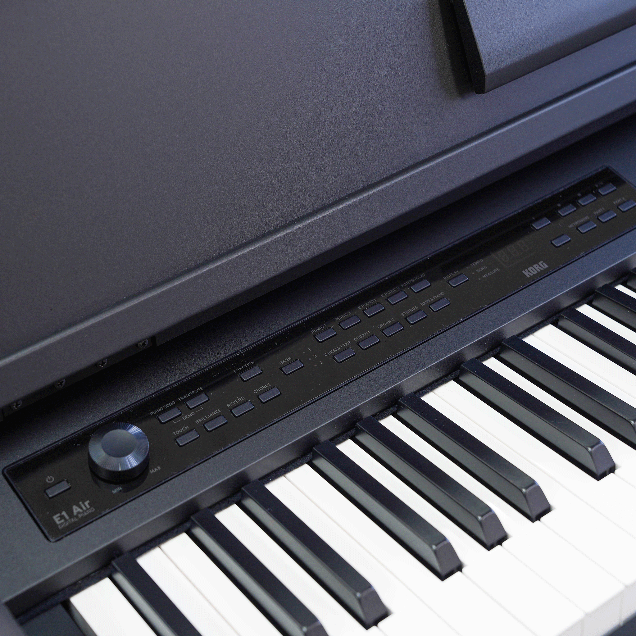 コルグ　デジタルピアノ・イタリアンピアノを搭載した最上位機種！【E1 AIR BLACK】