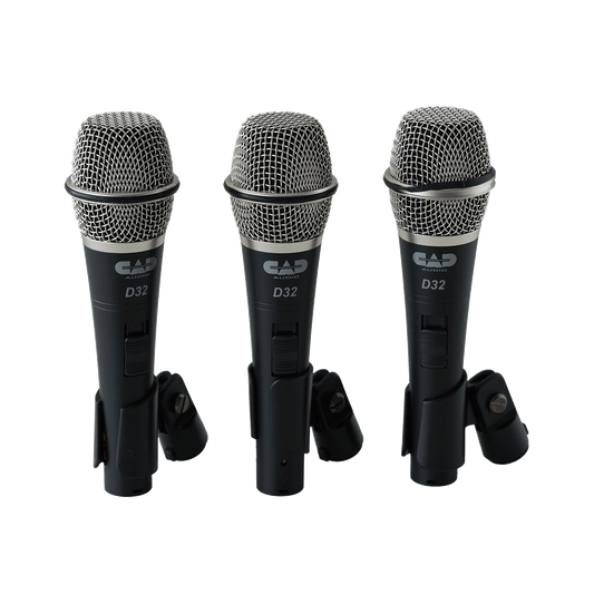 Cad ダイナミック・ボーカル・マイクロフォン 3本パック【D32】 - OUTLET MUSIC SHOP｜コルグ公式アウトレットオンライン