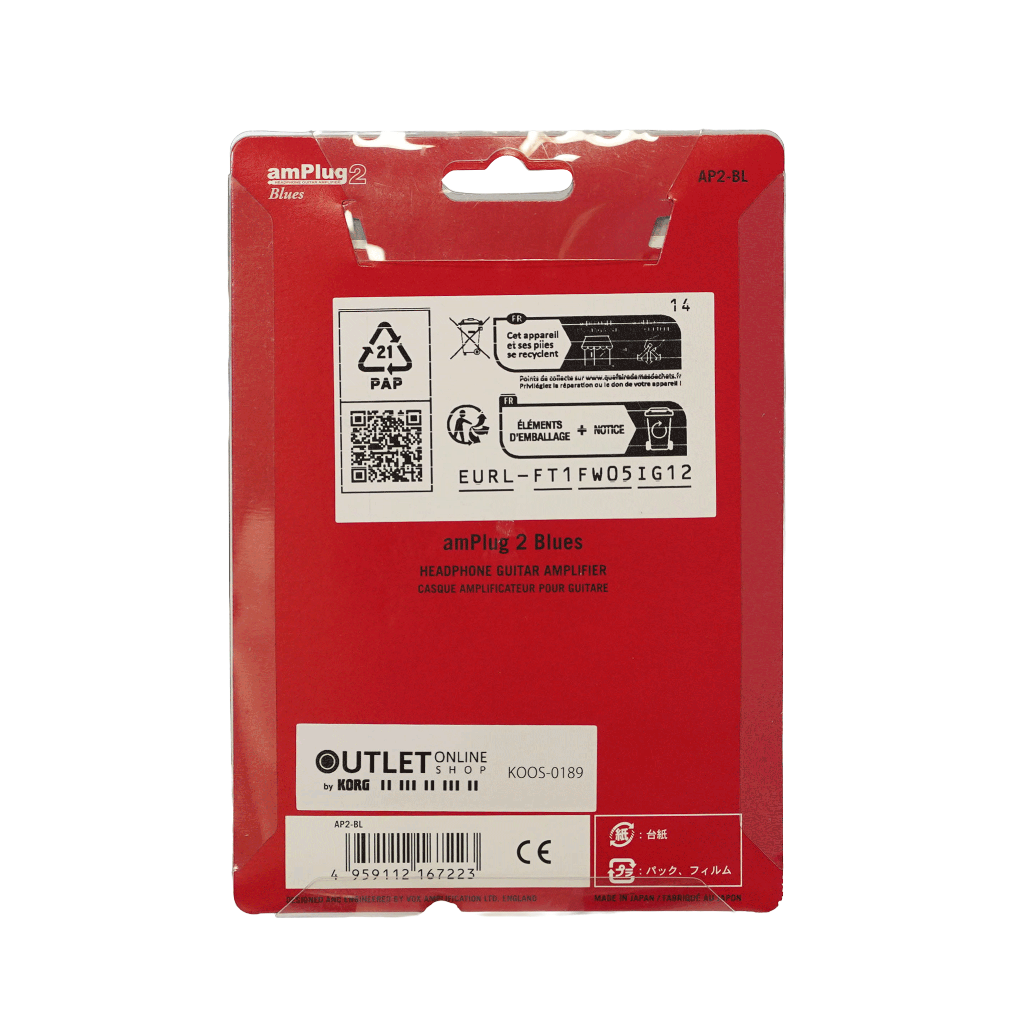 VOX amPlug 2 Blues 【AP2-BL】