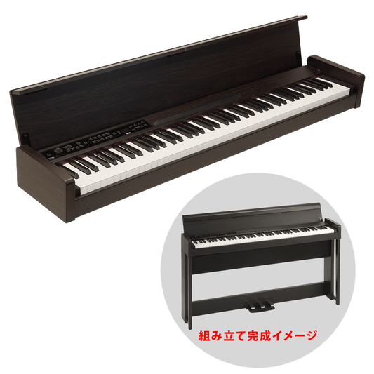 コルグ　スリムでおしゃれなデザイン　Bluetoothも使えるコルグ・デジタル・ピアノ！【C1 Air BR（ブラウン）】