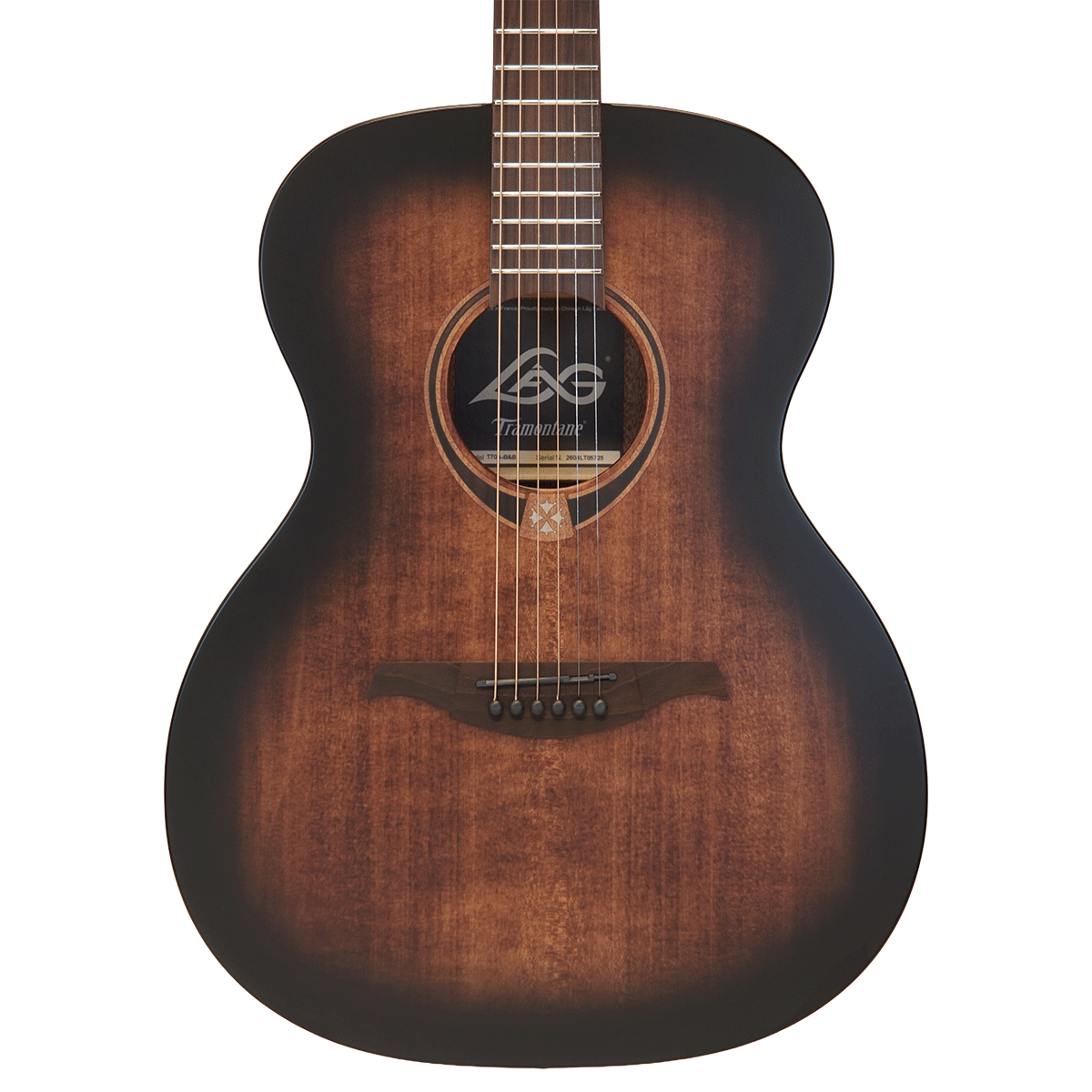 LAG Guitars トップ単板の洗練されたフレンチ・アコースティック！【T70A-B&B（Brown & Black Satin）】