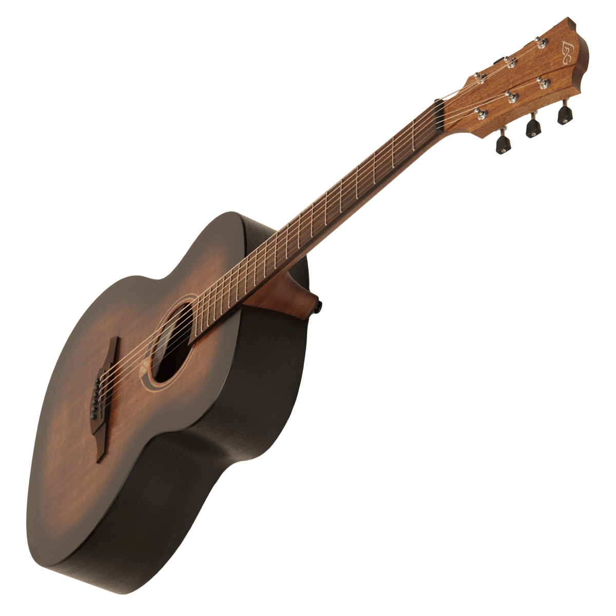 LAG Guitars トップ単板の洗練されたフレンチ・アコースティック！【T70A-B&B（Brown & Black Satin）】