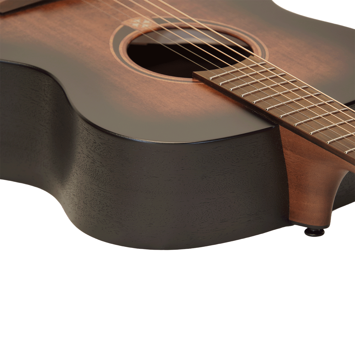 LAG Guitars トップ単板の洗練されたフレンチ・アコースティック！【T70A-B&B（Brown & Black Satin）】