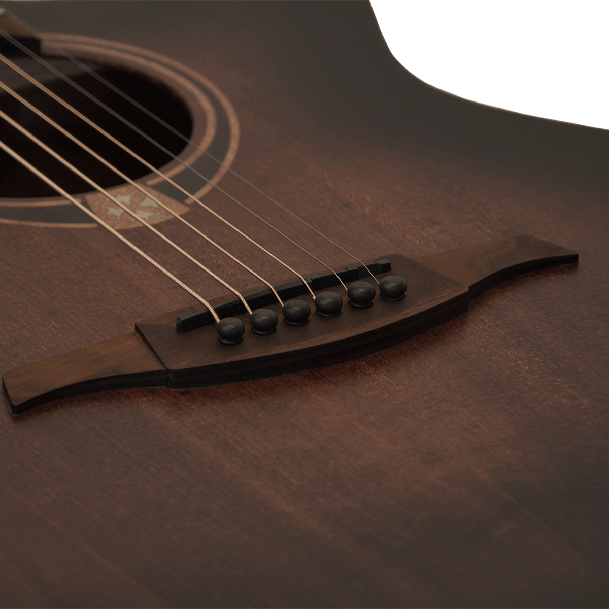 LAG Guitars チューナー付エレアコ仕様！トップ単板のカッタウェイ・モデル！【T70ACE-B&B】