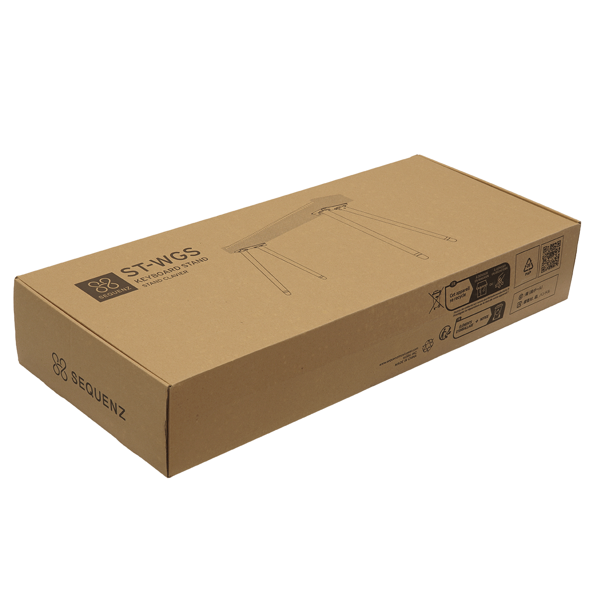 SEQUENZ　Grandstage Xにマッチする専用木製スタンド【ST-WGS】