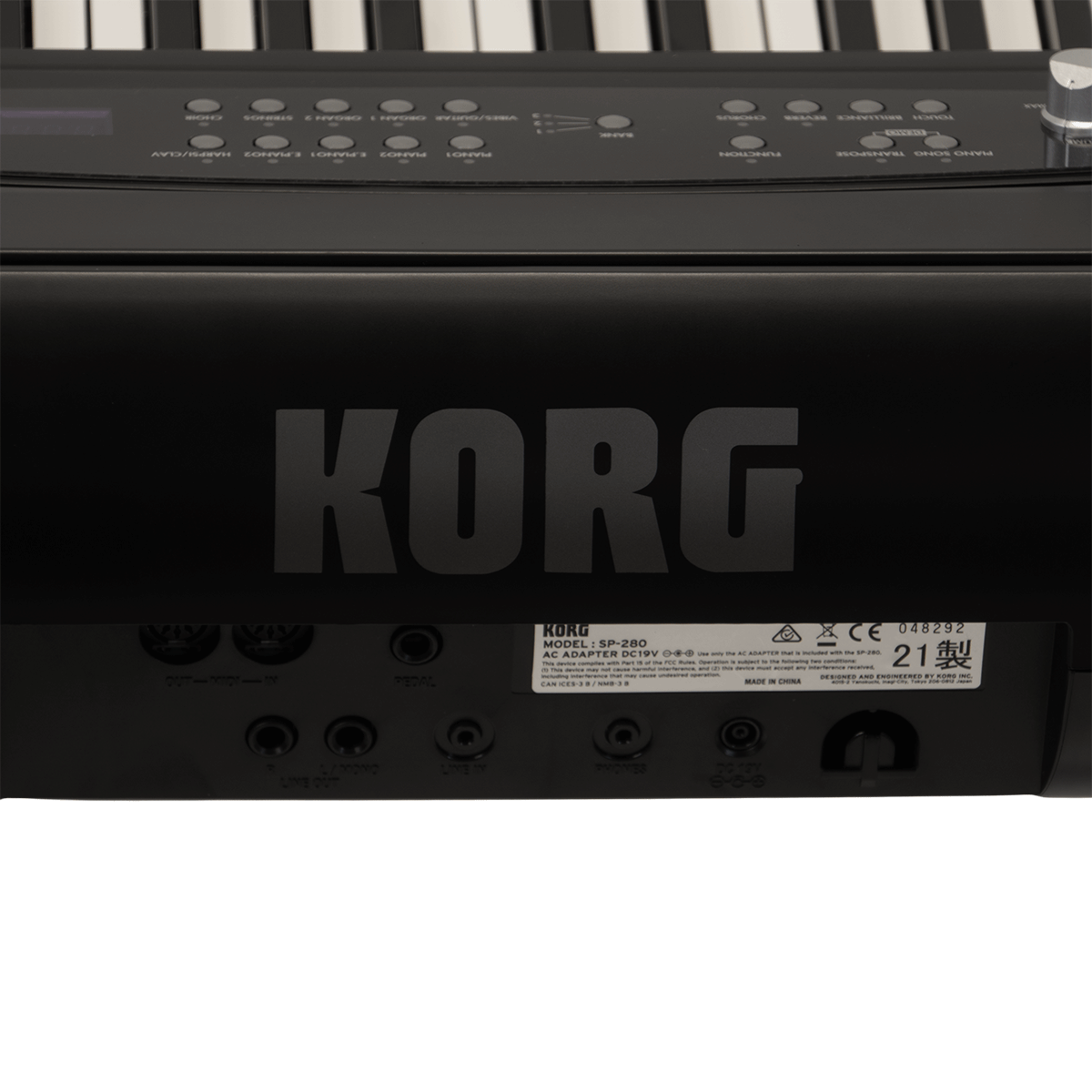 KORG スタイリッシュな電子ピアノ／88鍵盤【SP-280-BK】