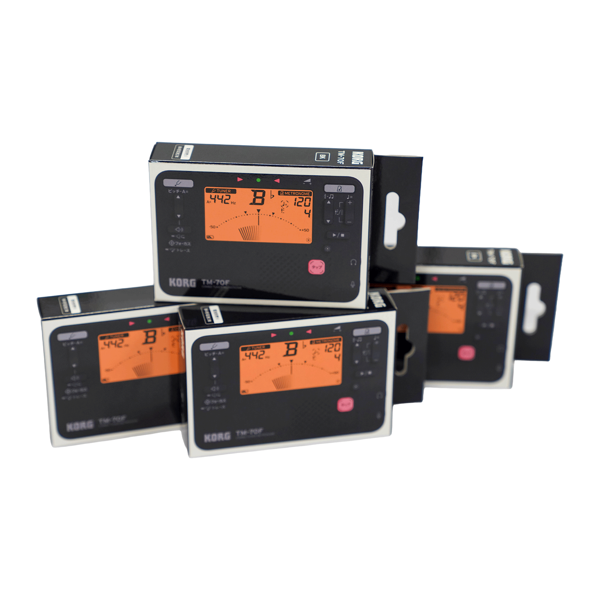 KORG 吹奏楽御用達！チューナー・メトロ【TM-70F】＊4個セット