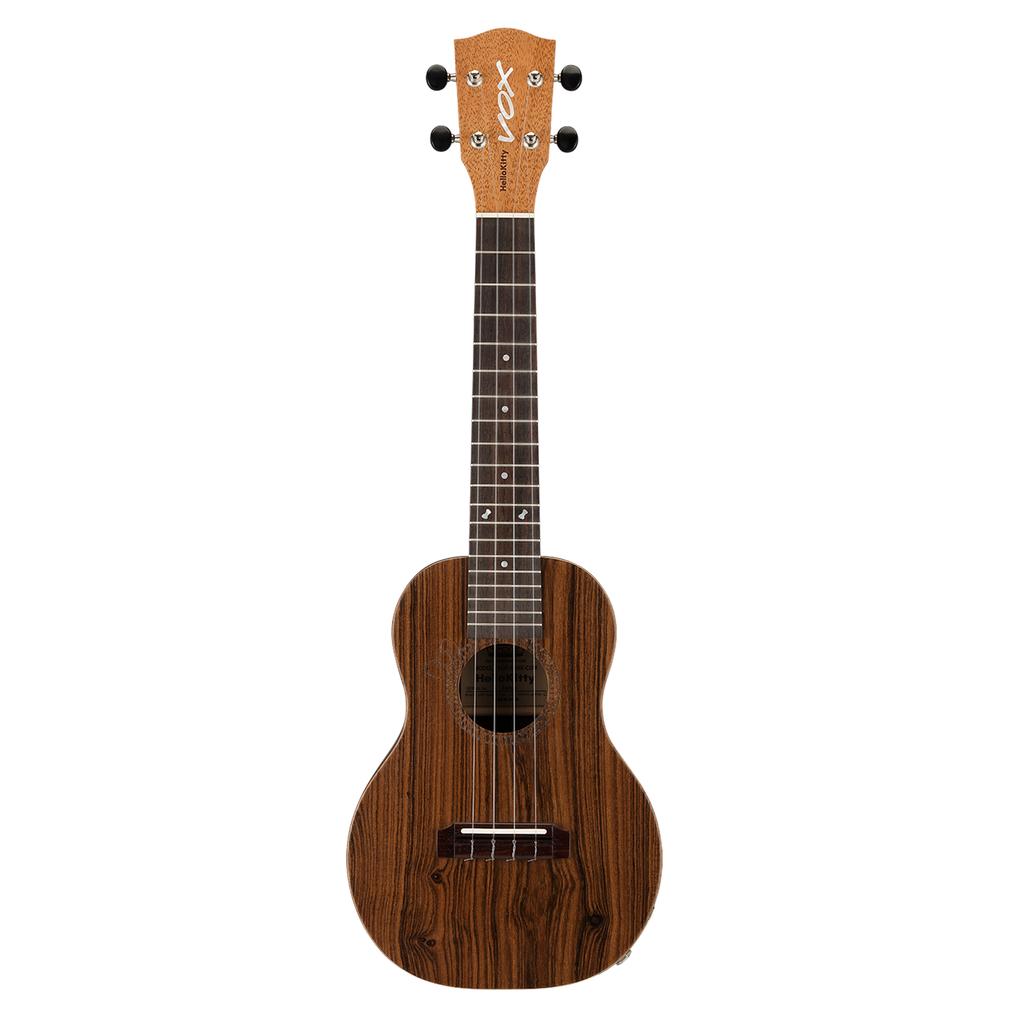 ＃押し弾き タイアップ製品　＊日本製の本格派ウクレレ【VOX VUP-33HK-COW】