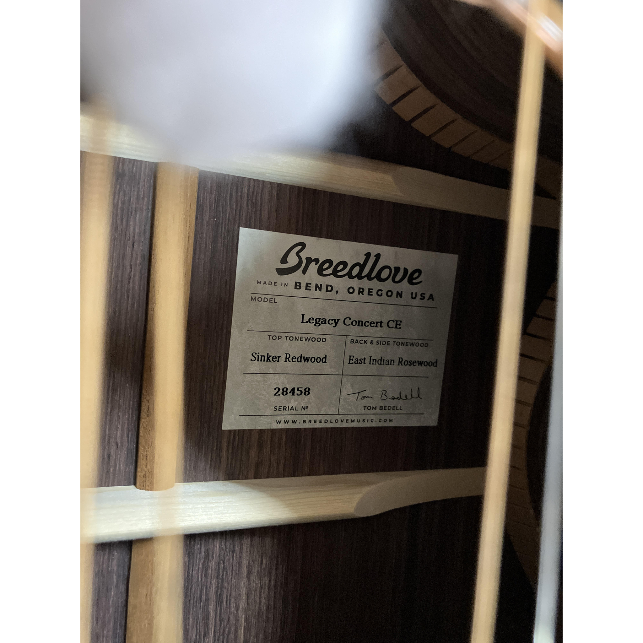 Breedloveの最上級シリーズ　Legacy Series【CONCERT SR E G 28458】