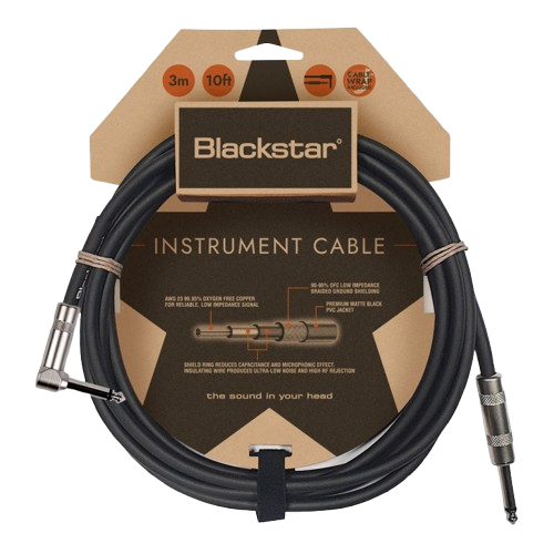 Blackstar ギター・ベース用高品質ギター・シールド・3ｍ【STANDARD CABLE 6MSTR/STR】