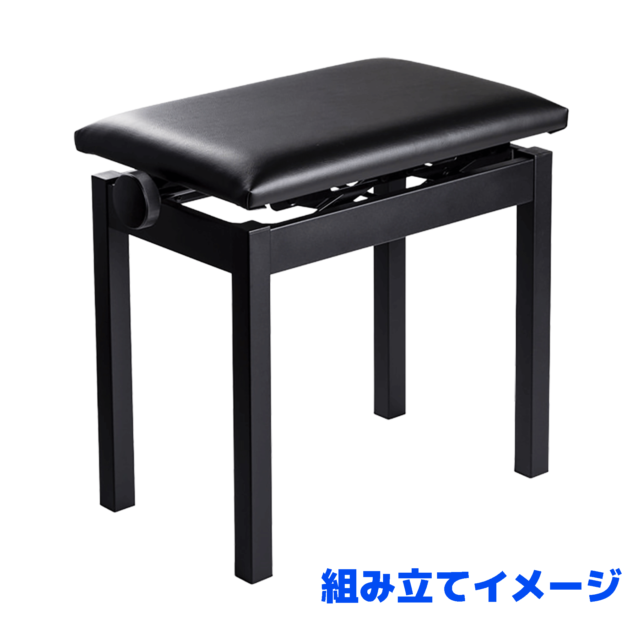 コルグ　高低自在椅子・ピアノ椅子【PC-300BK】