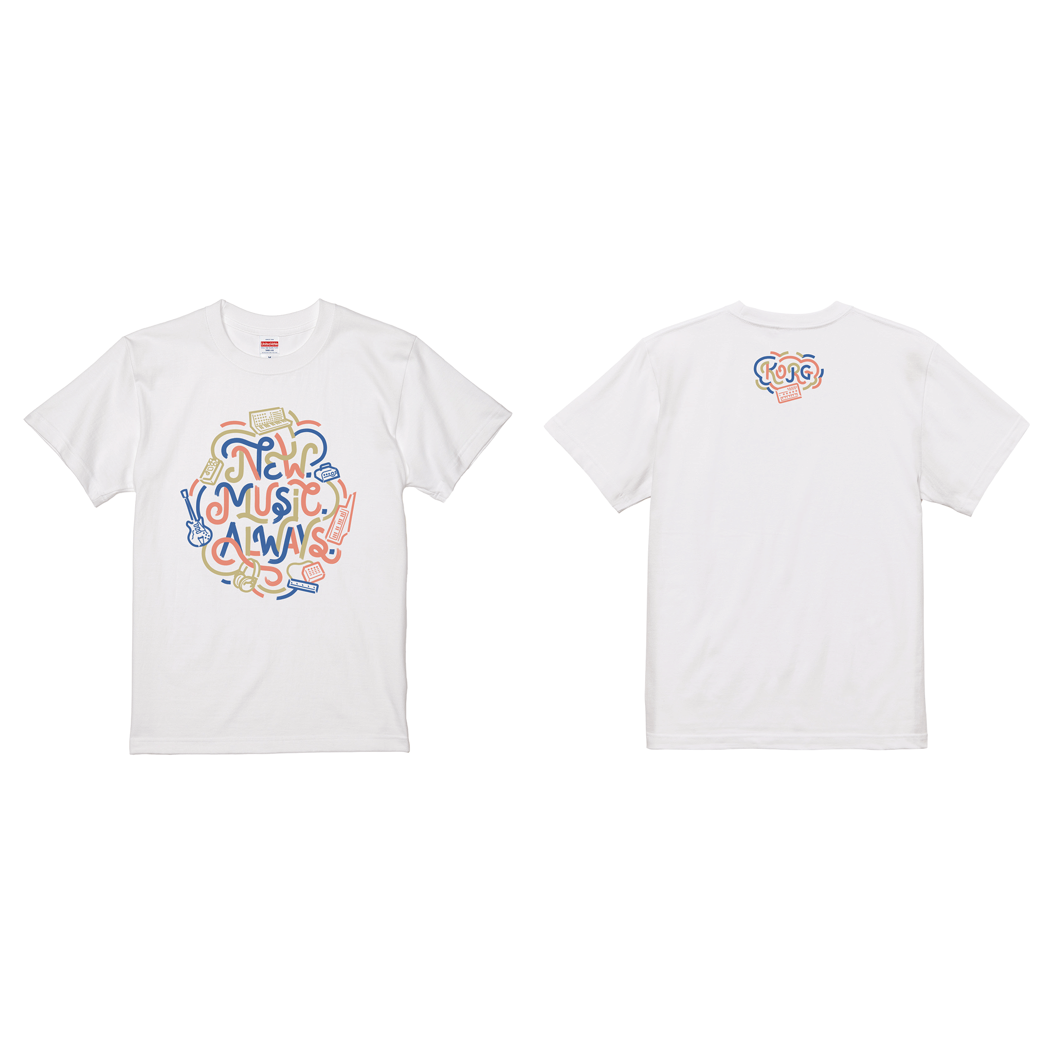 深谷アウトレットKORG SHOP企画アイテム！【TシャツLINEARTデザイン・ホワイト】サイズXL