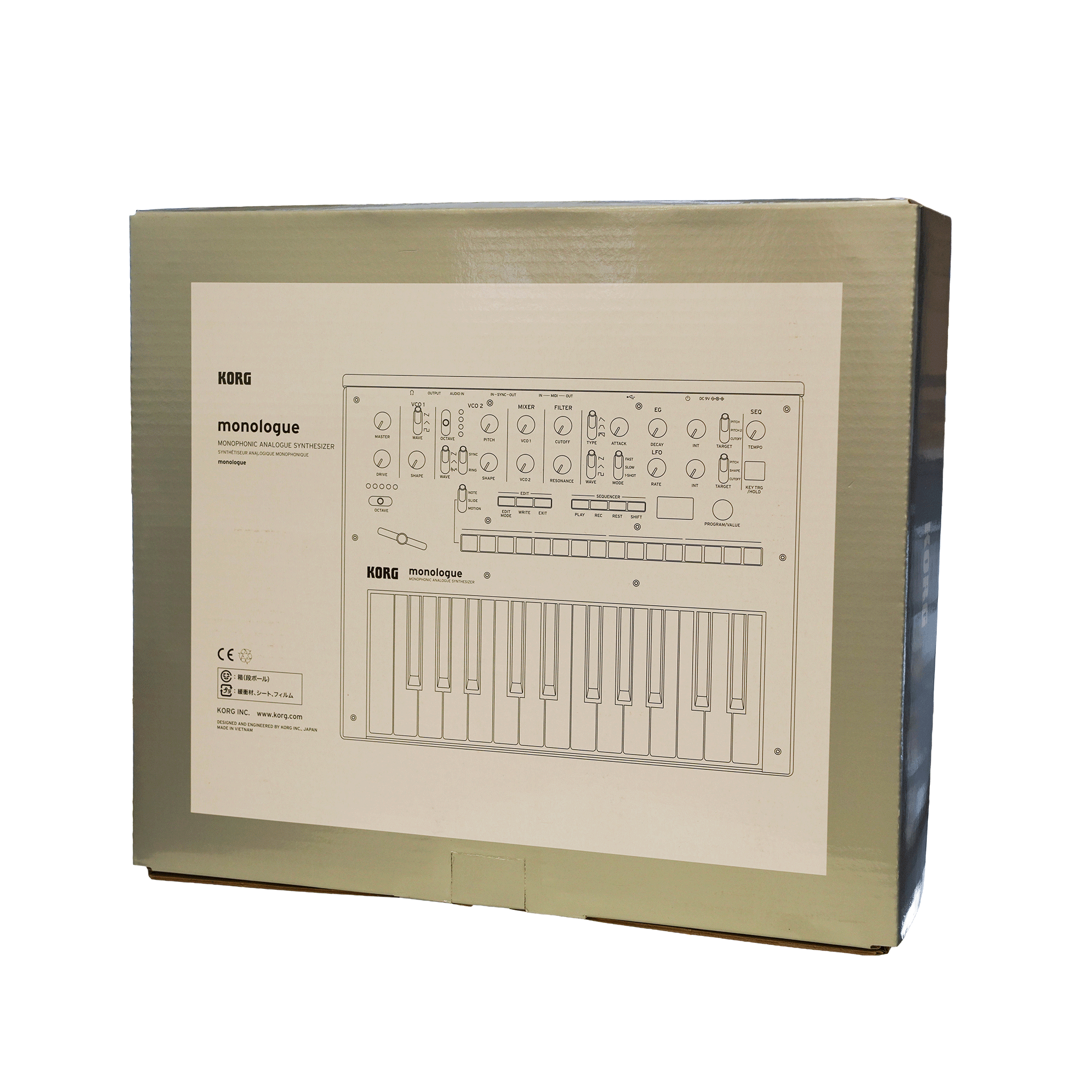 KORG モノフォニック・アナログ・シンセサイザー【monologue BK】 - OUTLET MUSIC SHOP｜コルグ公式アウトレットオンライン