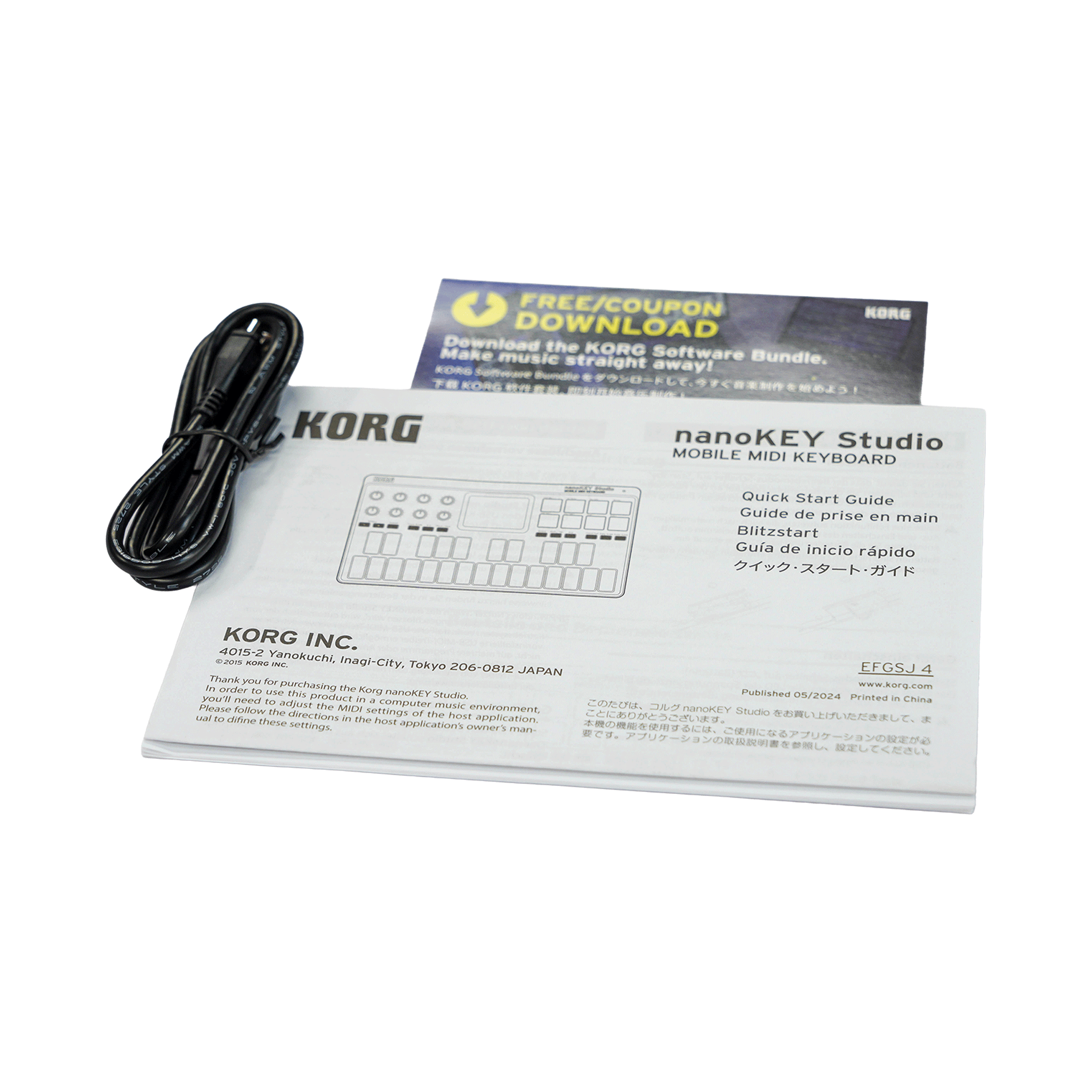 KORG オールインワン・モバイルMIDIキーボード【nanoKEY Studio】