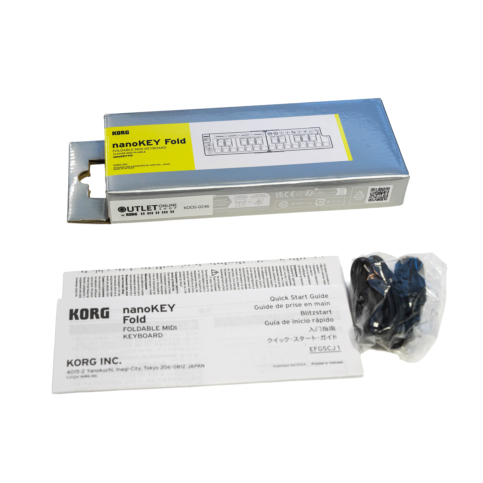 KORG 折りたためるコントローラー　【NANOKEY-FD BK】 - OUTLET MUSIC SHOP｜コルグ公式アウトレットオンライン