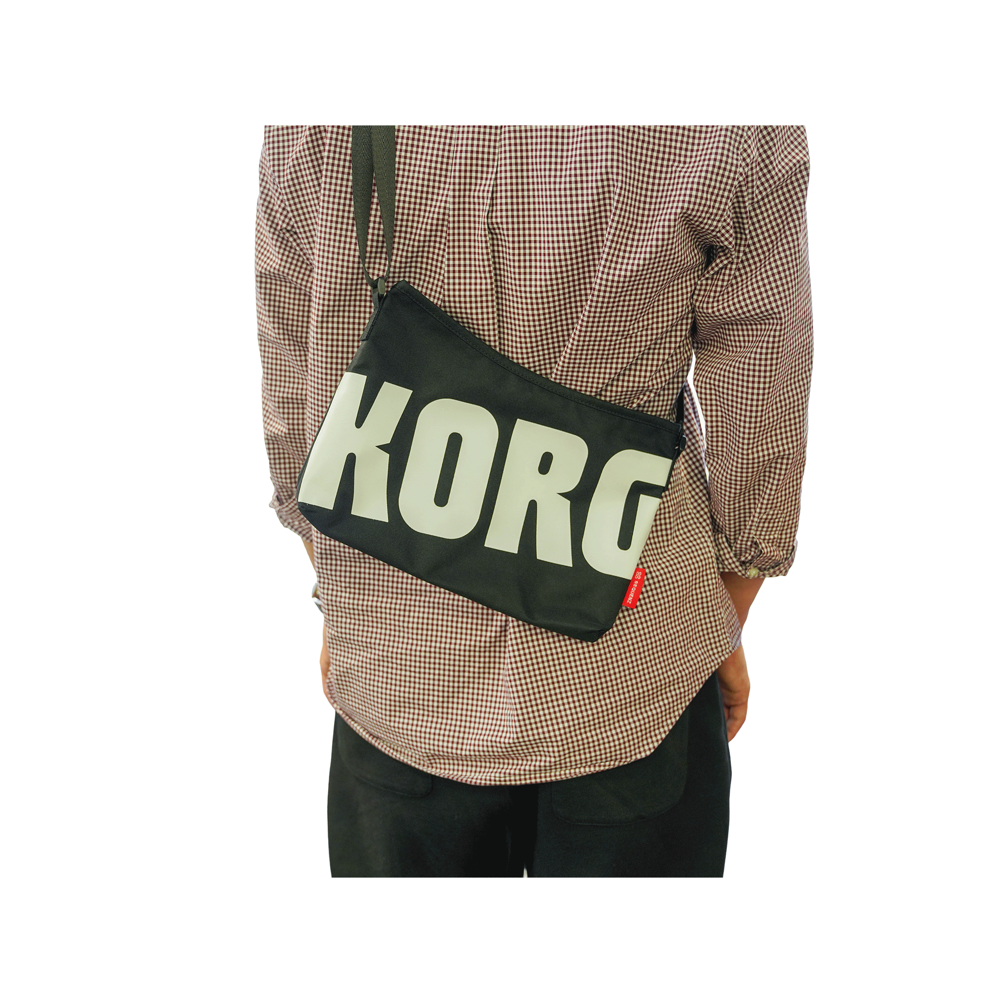 SEQUENZ　KORGロゴサコッシュ・バッグ【SB-KORG-WH】