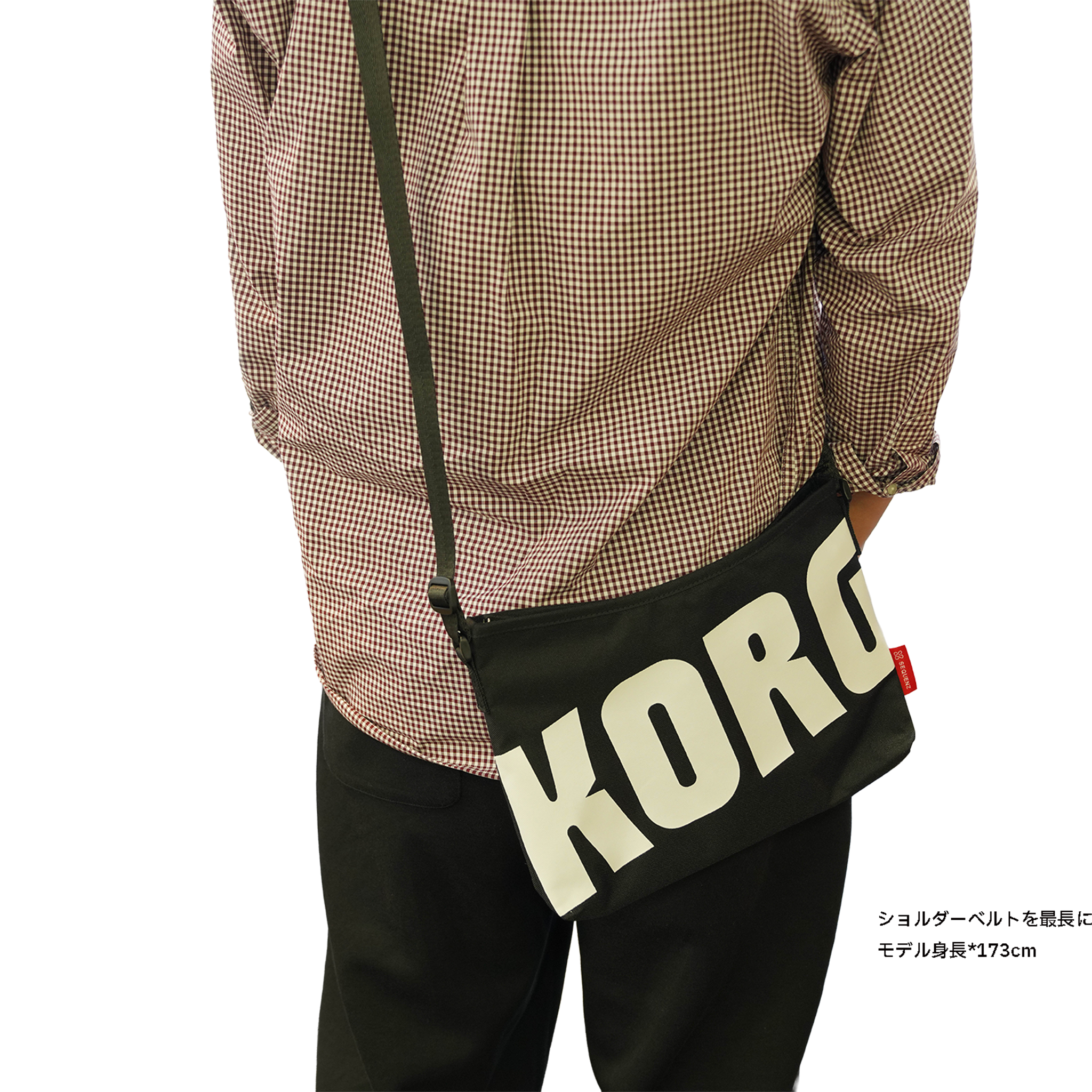 SEQUENZ　KORGロゴサコッシュ・バッグ【SB-KORG-WH】