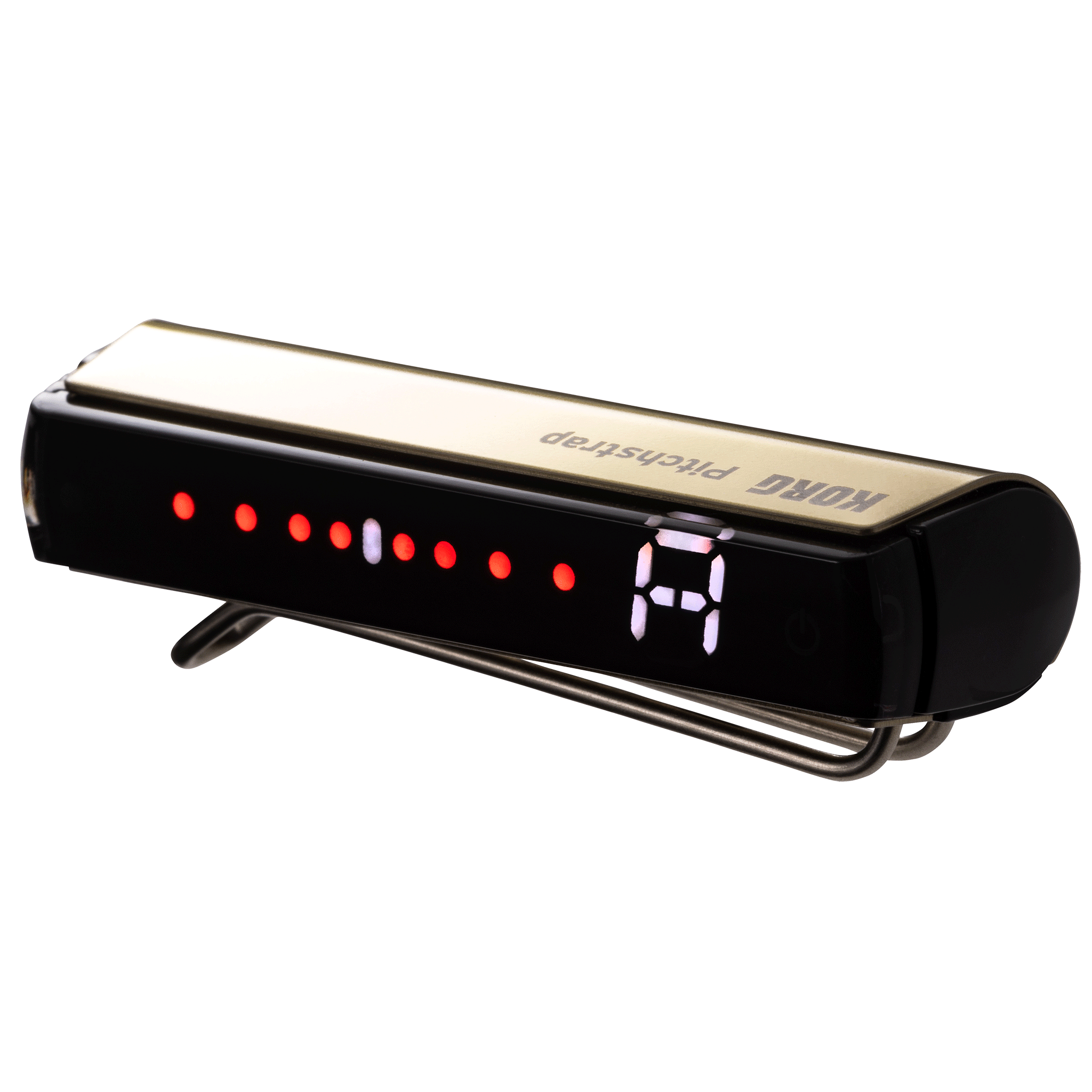 ＃押し弾き　タイアップ製品 ギター・ベース用チューナー＊KORG Pitchstrap 【PST-1 GD】