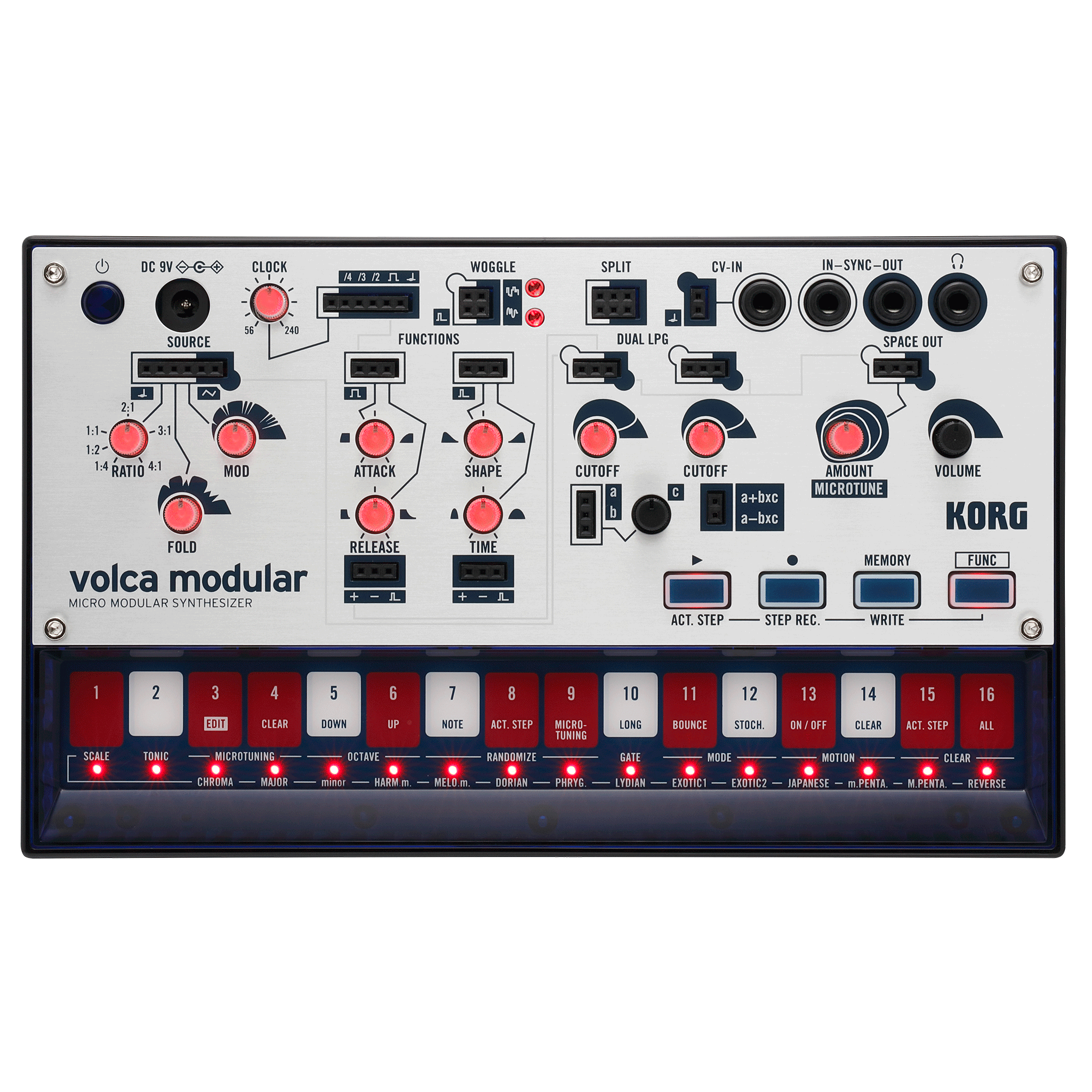 KORG volca modular＋専用アダプター＋専用ケース【volca modular コンプリート・セット】 - OUTLET MUSIC SHOP｜コルグ公式アウトレットオンライン